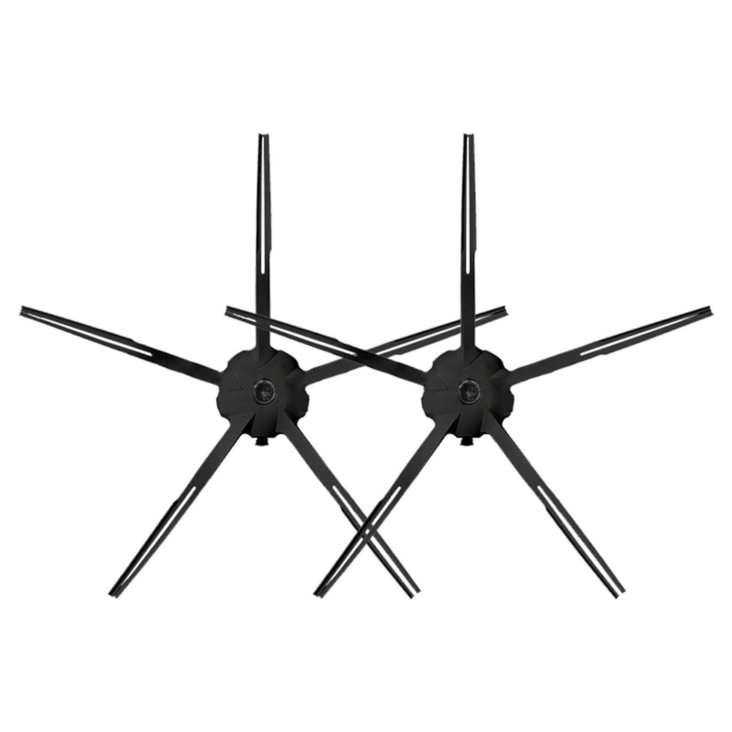 Set 2x Perie laterala compatibila Roborock S7, S7 Plus, S7 MaxV Ultra, S7 MaxV,  S6 MaxV, S6, S6, Pure, S5 Max, E4, E5, Q5, Q5 +, Negru