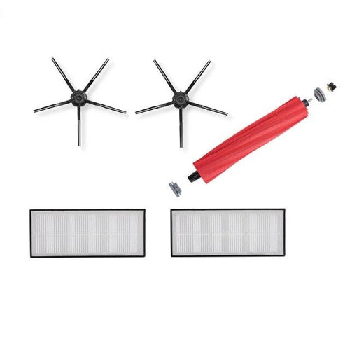 Set 5 accesorii compatibile cu S7, S7 Plus, S7 Pro Ultra, S7 MaxV, 2x filtru, 2x perie laterala si 1x perie principala, Negru - AccesoriiXiaomi.ro