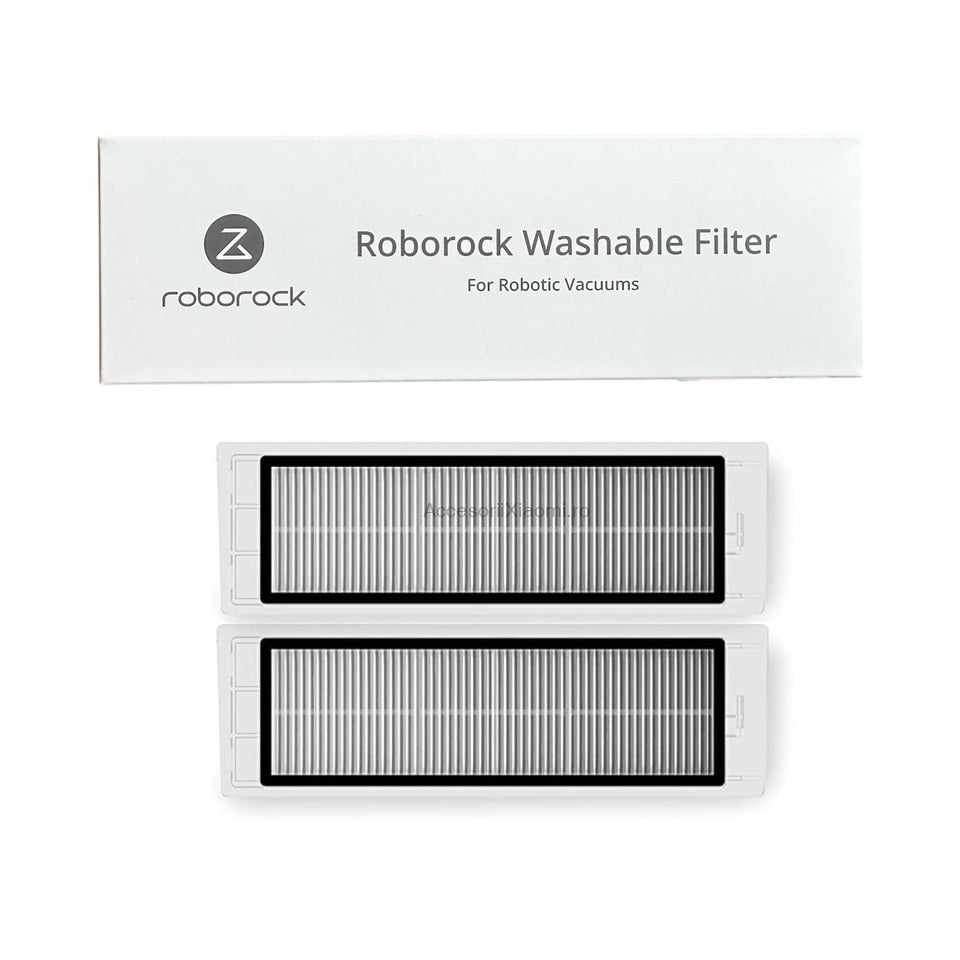 Filtru lavabil original Roborock Q5, S6 MaxV, S6, S6 pure, S5 Max, Roborock S5/S50, E4, E5, Q Revo – 2 bucati